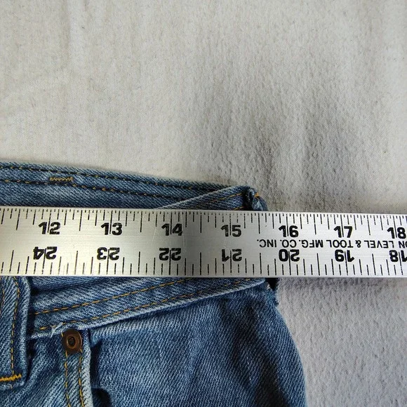 H.A.S.H. Jeans Wide Leg Flare Women 31x36 Blue Vintage High Rise Light Wash - Picture 12 of 16